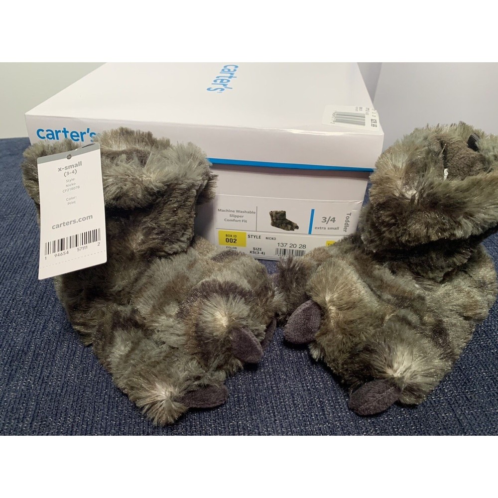 Carter’s, Nicko Slippers, Dinosaurs, Size 3-4